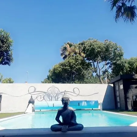 Maison Avec Piscine Privée Chauffée 9x4m Clim Tv Grand Ecran Location Saisonnière De été Proche Et Centre Sud Montpellier Casa vacanze Lattes
