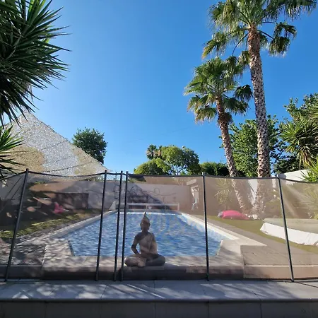 Maison Avec Piscine Privée Chauffée 9x4m Clim Tv Grand Ecran Location Saisonnière De été Proche Et Centre Sud Montpellier Lattes