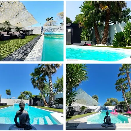 Maison Avec Piscine Privee Chauffee 9x4m Clim Tv Grand Ecran Location Saisonniere De Ete Proche Et Centre Sud Montpellier Ferienhaus